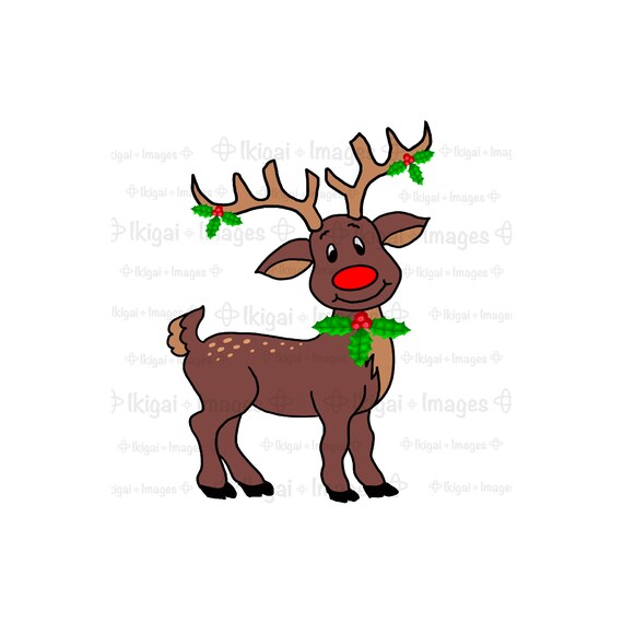 Download For Printing And Other Crafts Reindeer With Leopard Antlers Clipart Sublimation Design Print At Home Design Png Printing Printmaking Craft Supplies Tools