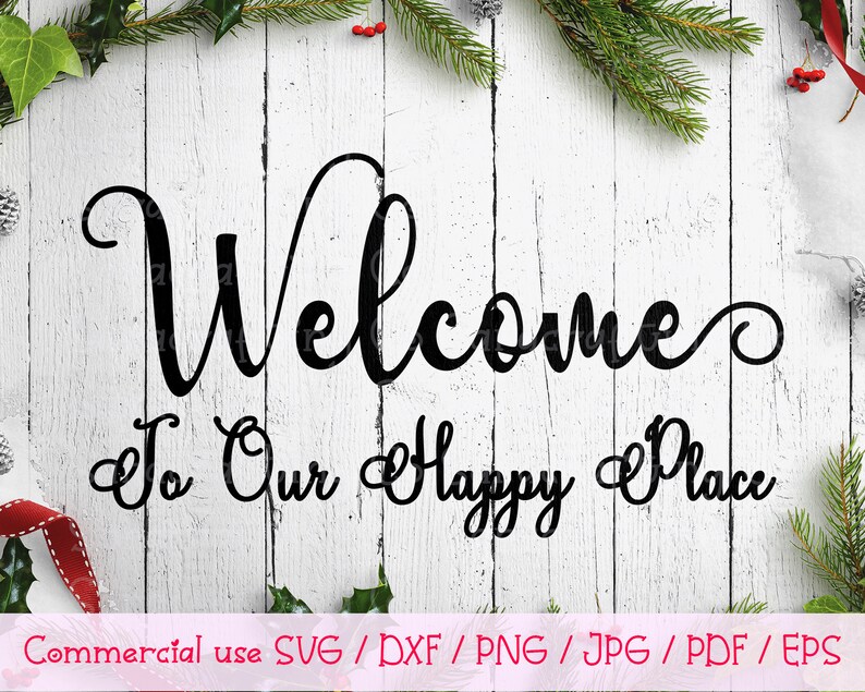 to our happy place Svg Files home Sign SVG Rv happy Etsy