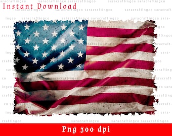 American Flag Png USA Flag United State Clipart Sublimation Design Download Distress us flag rustic America flag Instant digital download