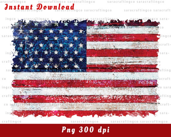 Usa Flag Sublimation Png American Flag United State Clipart | Etsy