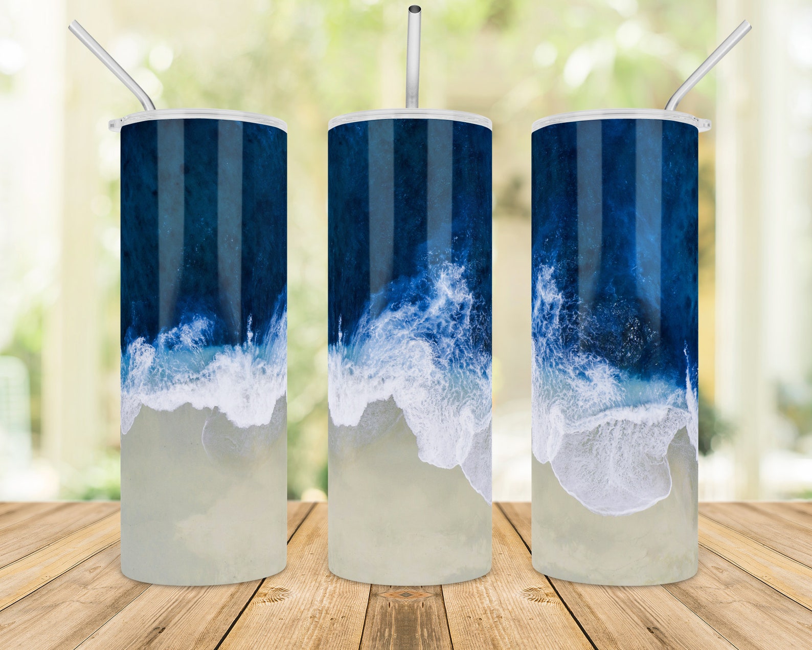 Summer Beach 20 oz Tumbler Sublimation Ocean Sea sunset Etsy