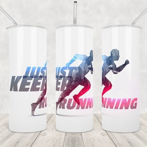 Running tumbler Wrap png tumbler sublimation marathon 20oz skinny tumbler wrap 20ounce Run runner design sublimate commercial use