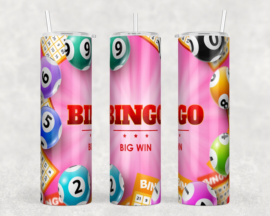 BINGO Tumbler Png Wrap 30oz Skinny Tumbler Design Template Etsy