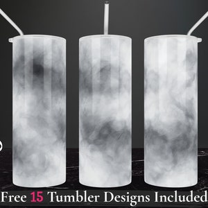 Seamless Smoke Tumbler png 20oz Skinny Tumbler wrap Sublimation Design Hintergrund Smokey Tumbler Straight Design Becher digitaler Download