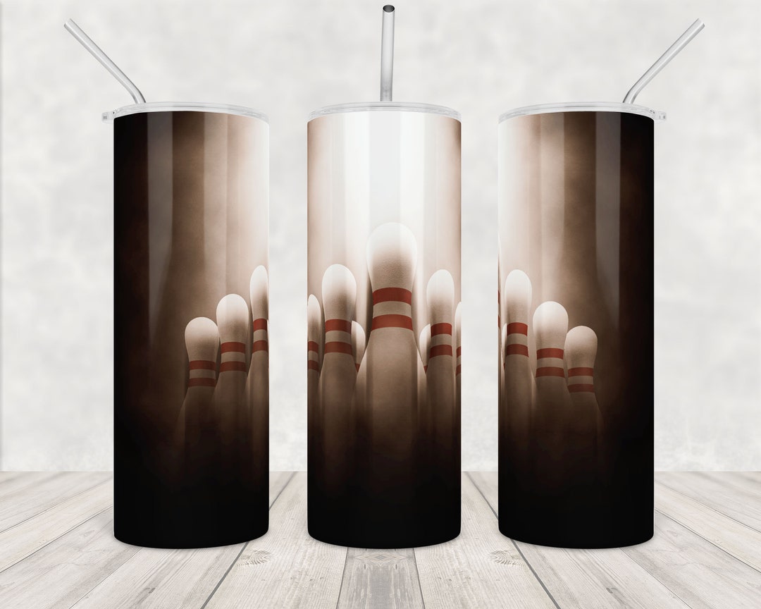 Bowling Tumbler Png Sublimation Design 20oz Skinny Tumbler Bowls