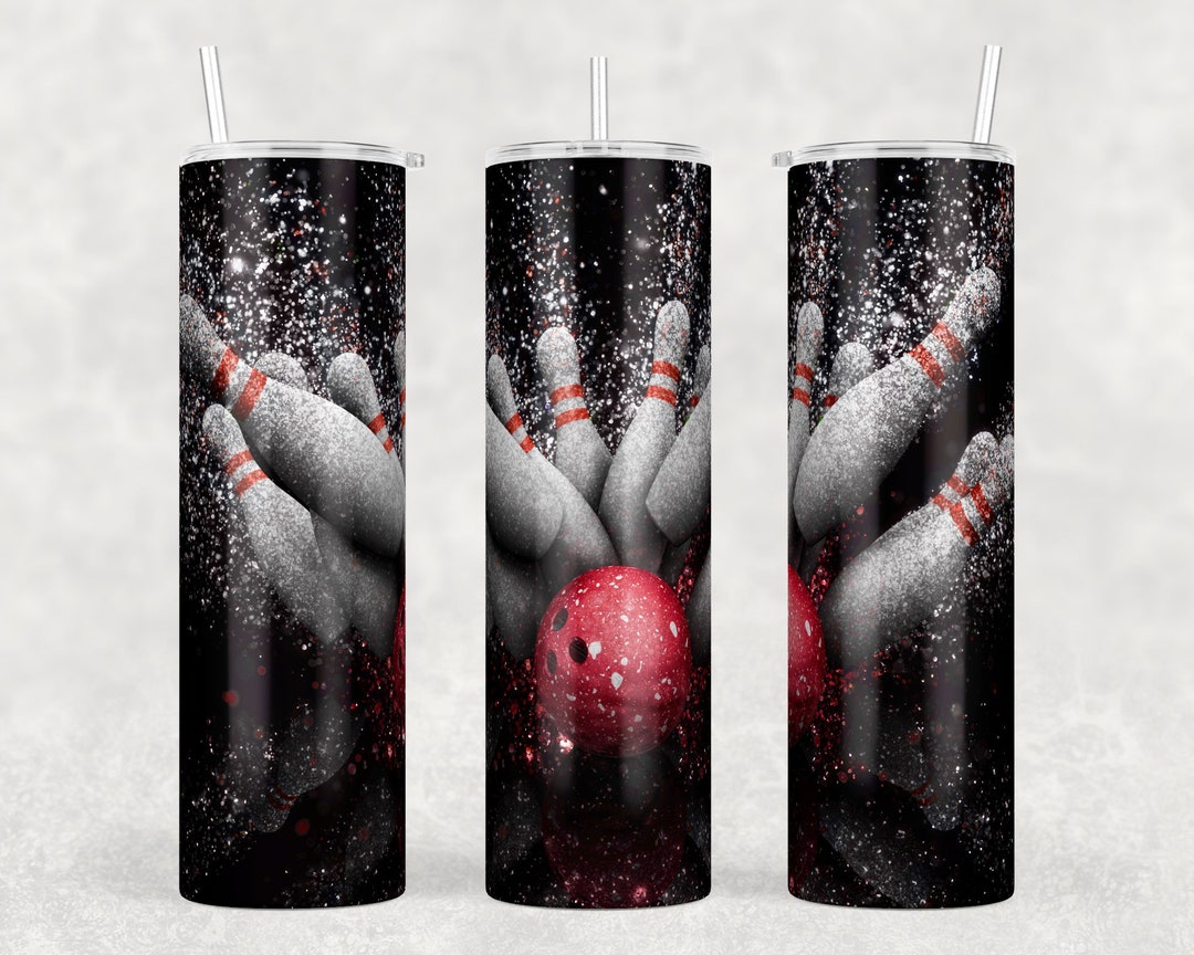 Bowling Tumbler Png Sublimation Design 30oz Skinny Tumbler Bowls