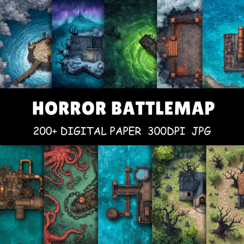200+ Horror Battlemaps Collection | Dark Fantasy TTRPG Maps for RPG ...
