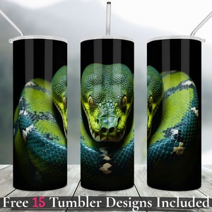 Snake tumbler wrap png sublimation Reptile snake Design Download 20oz Skinny tumbler Sub straight Digital download Commercial use