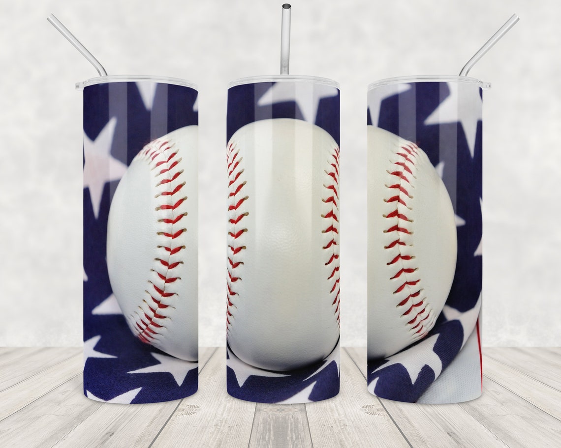 Baseball tumbler sublimation Design Download for kid 20oz Etsy