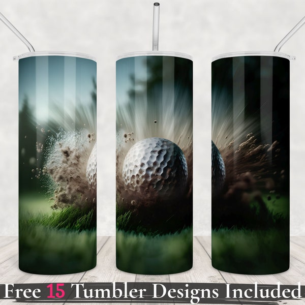 Golf tumbler wrap golfer gift sublimation design golf gifts for men Outdoor activity png 20oz skinny tumbler sublimate golf ball for dad