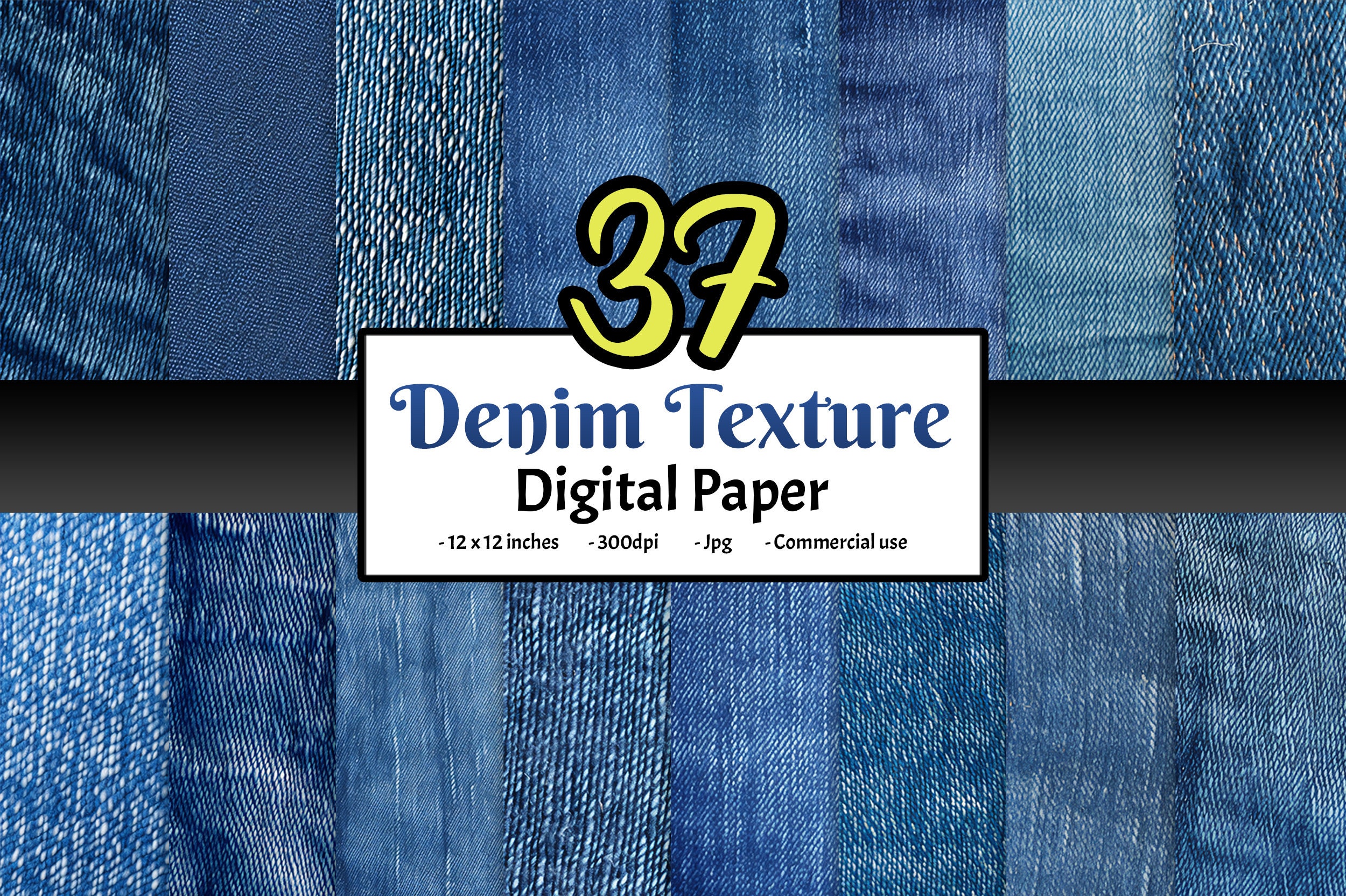 Denim Print Fabric, Wallpaper and Home Decor