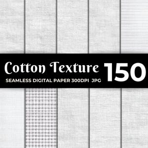 150 White Fabric Textures digital paper | Digital Cotton Texture Backgrounds for Sublimation, Print Design & Scrapbooking Commercial use