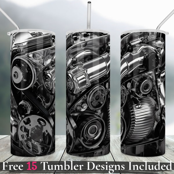 Mechanic Tumbler Wrap png Sublimation Father'S Day Gift | Mechanic Tumbler 20Oz Skinny Tumbler Mechanic For Men Gifts For Him | Tool Tumbler