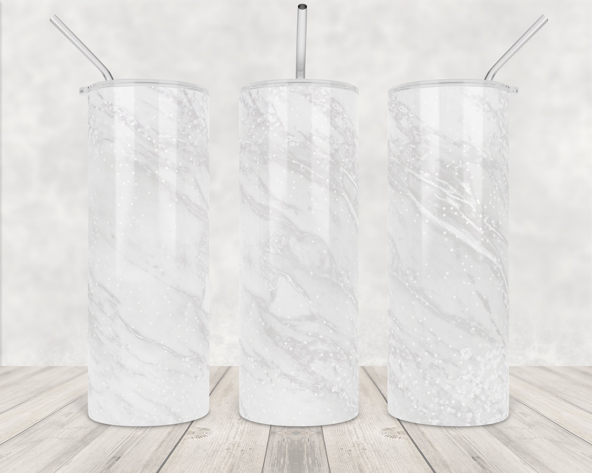 Glitter White Marble Tumbler Designs Marble Sublimation Design Etsy UK