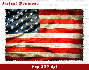 Grunge amerikansk flagga Png USA flagga Förenta staterna Clipart sublimeringsdesign nedladdning Distress us flag Amerikas flagga omedelbar digital nedladdning