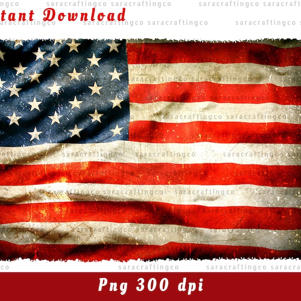 Grunge American Flag Png USA Flag United State Clipart Sublimation Design Download Distress us flag America flag Instant digital download