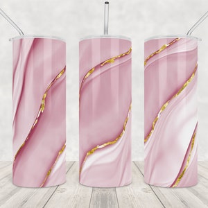 Pink marble tumbler Wrap png designs Marble Agate Sublimation Design Tumbler 20oz Skinny tumbler Png 20oz gold glitter tumbler Rose gold