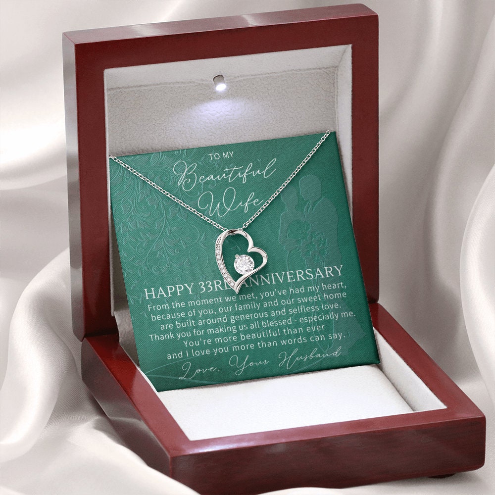 33rd Wedding Anniversary Gift For Wife 33rd Anniversary | Etsy What Is The Gift For 33rd Wedding Anniversary