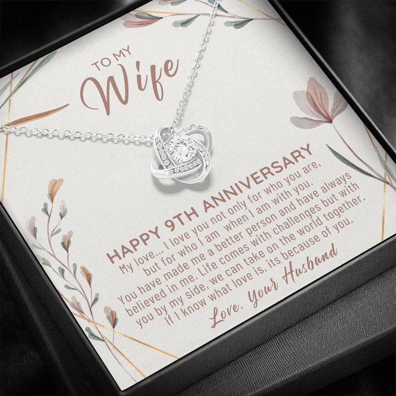 9 Year Anniversary Gift For Wife 9th Anniversary Gifts 9 Etsy