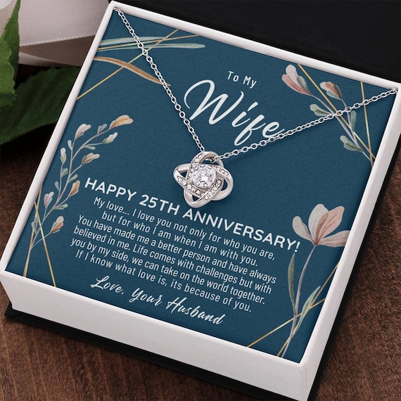 25th Wedding Anniversary Gift for Wife, 25th Anniversary Gifts, 25 Year Anniversary  Gift Ideas, 25 Year Anniversary Gift for Her 