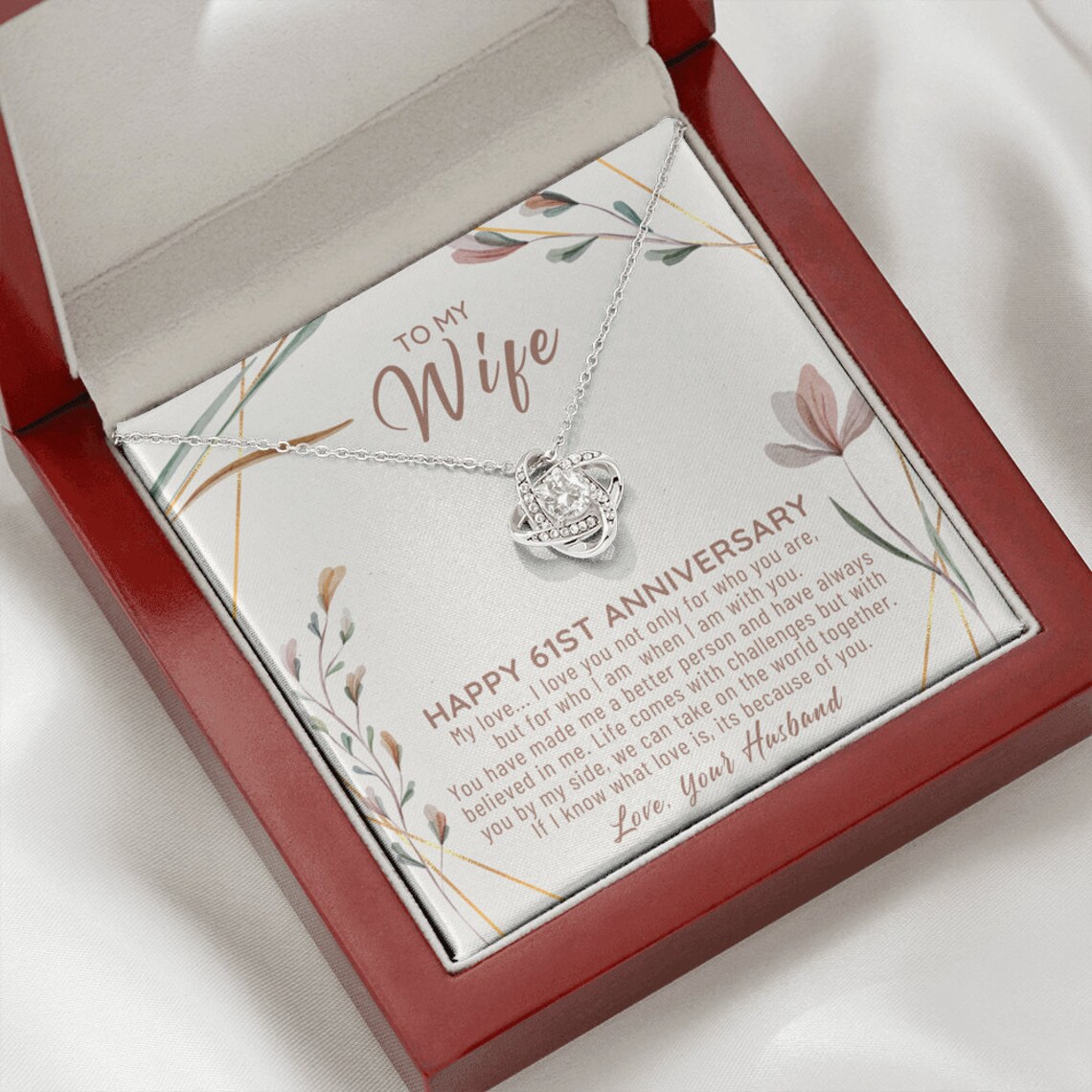 61st Wedding Anniversary Gift For Wife 61st Anniversary | Etsy