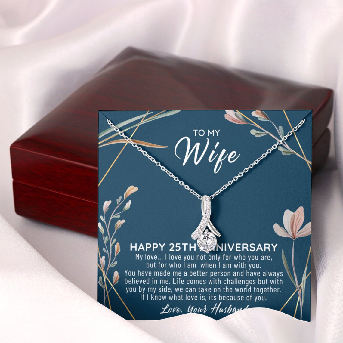 25th Wedding Anniversary Gift For Wife 25th Anniversary Etsy Nederland