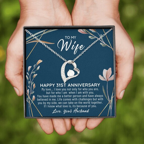 31st Wedding Anniversary Gift For Wife 31st Anniversary Etsy