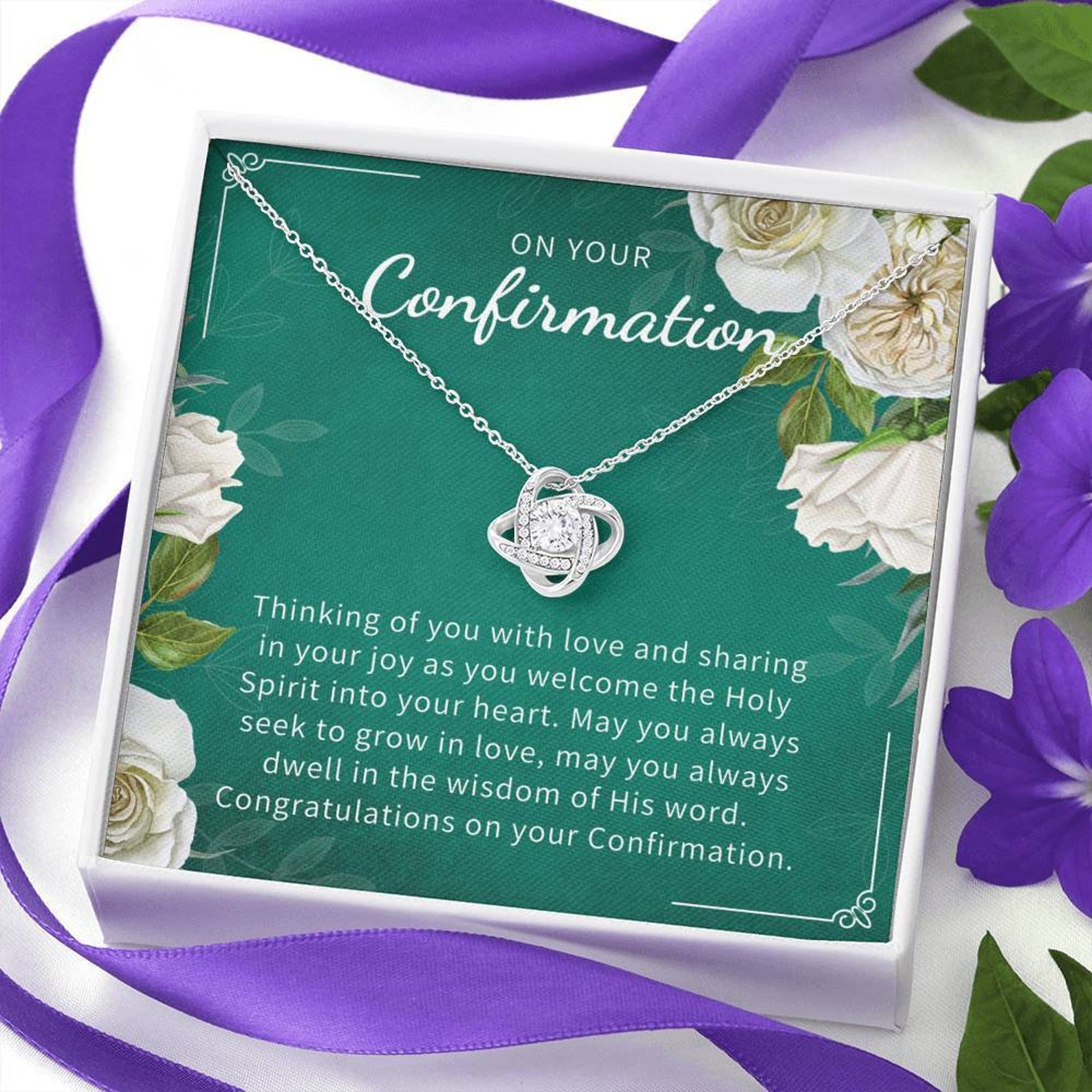 Confirmation Gift Confirmation Necklace Holy Confirmation Etsy