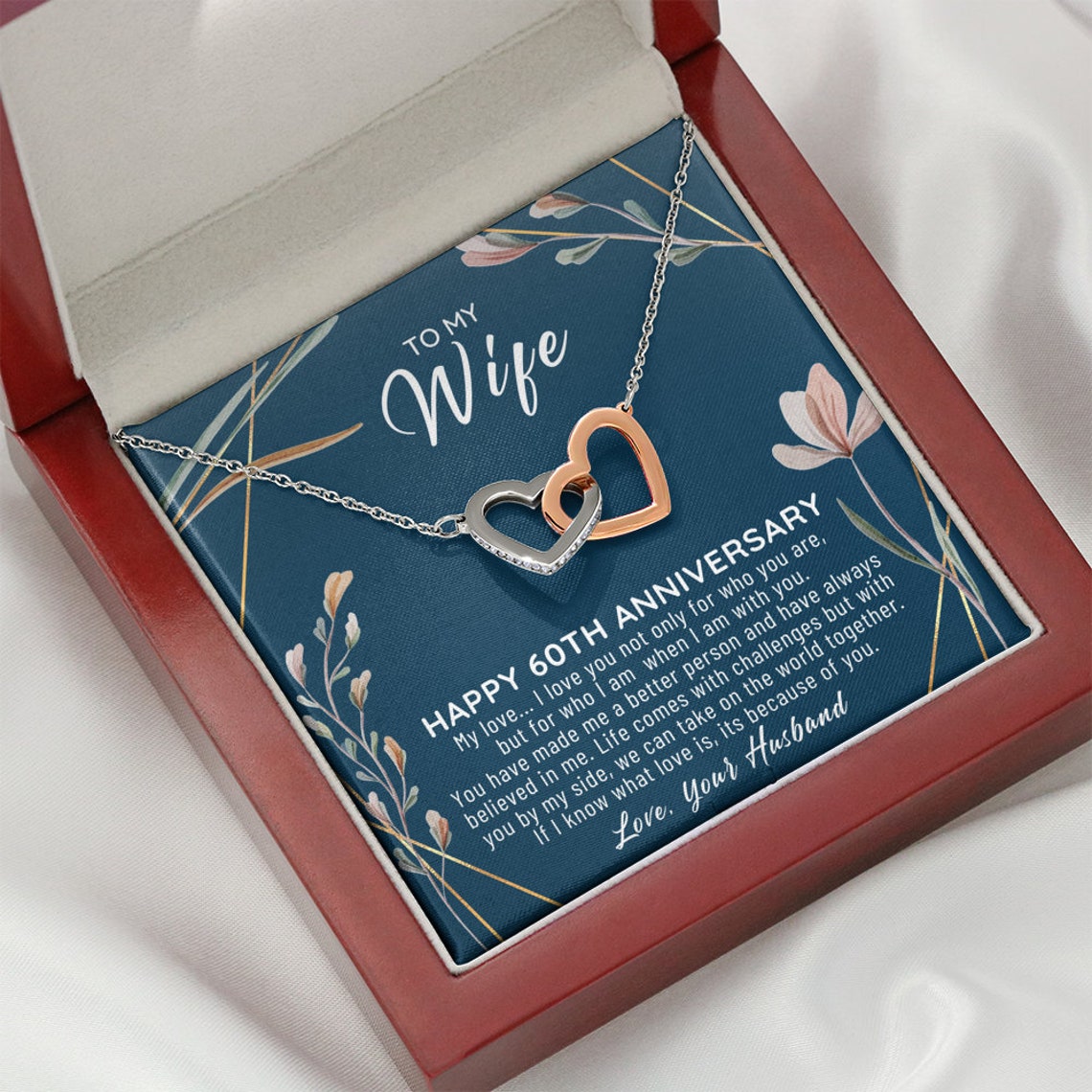60th Wedding Anniversary Gift For Wife 60th Anniversary Etsy