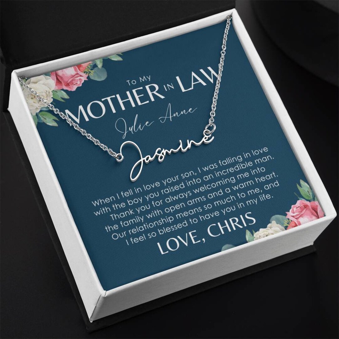 Mother in law necklace gift Clearance