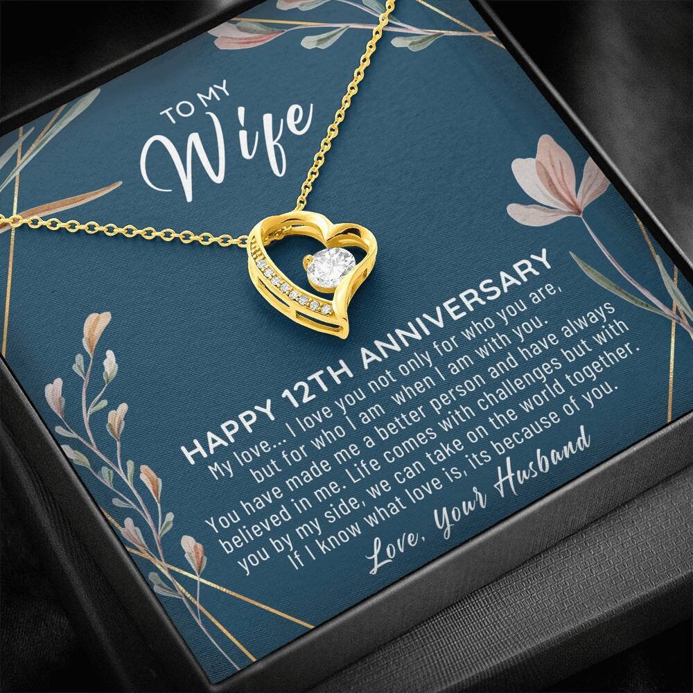 12 Year Anniversary Gift Ideas 12th Anniversary Gift For