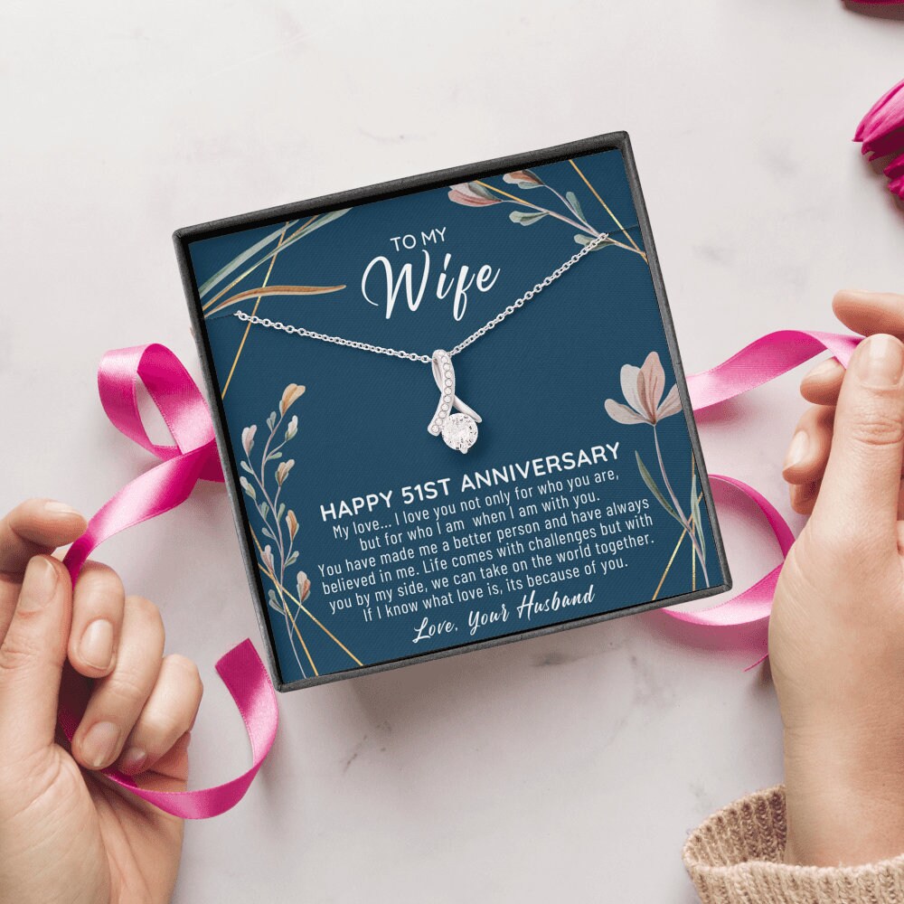 51st Wedding Anniversary Gift For Wife 51st Anniversary Etsy