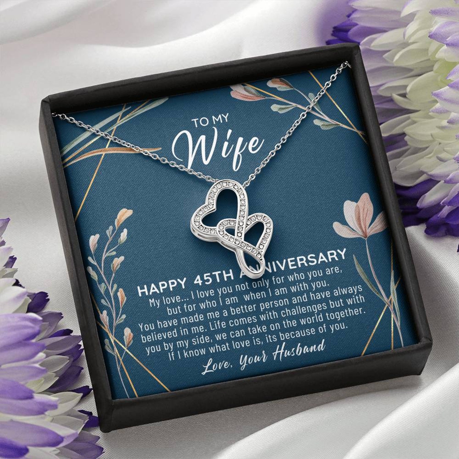 45th Wedding Anniversary Gift For Wife 45th Anniversary Etsy