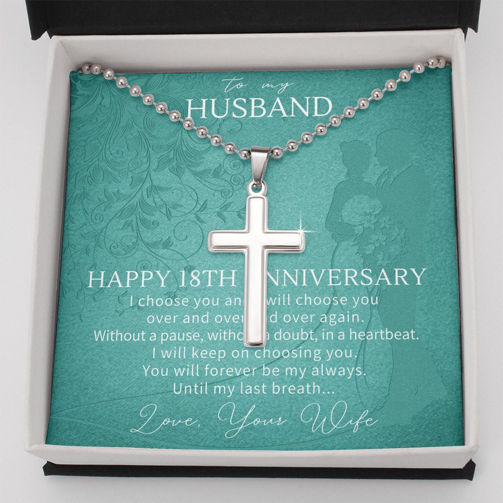 Personalized 18 Year Anniversary Gift For Husband 18th Etsy