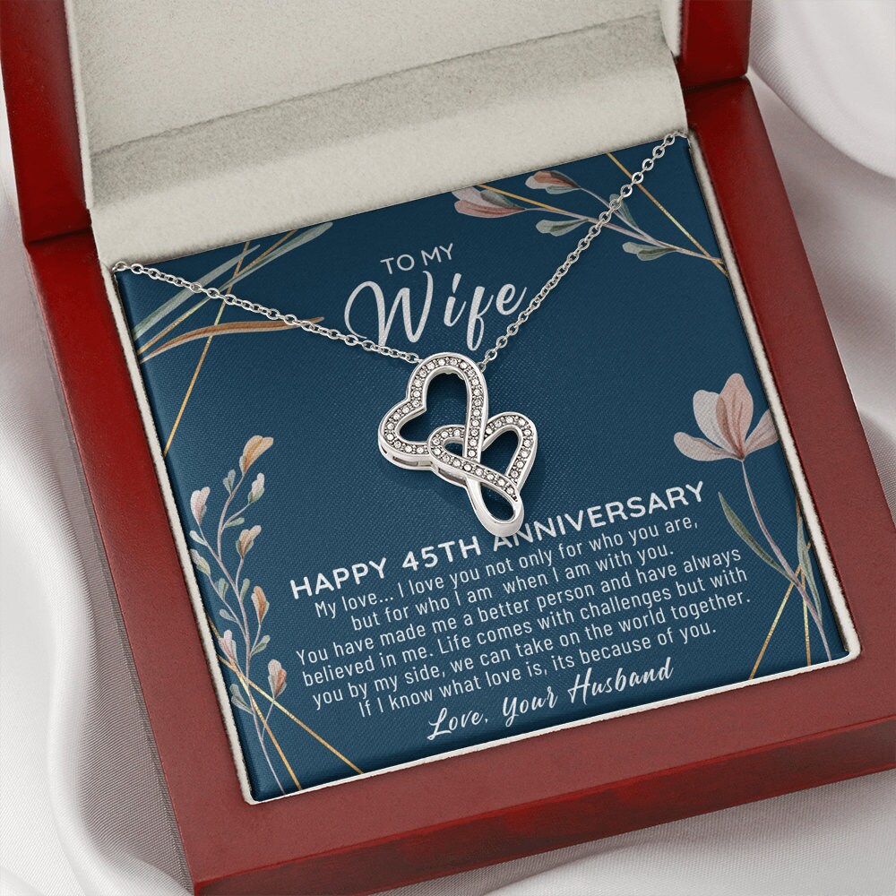 45th Wedding Anniversary Gift For Wife 45th Anniversary Etsy