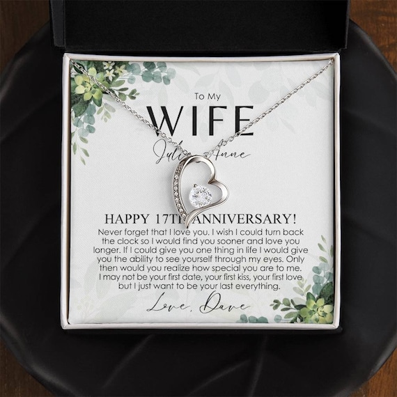 17 Year Anniversary Gift for Wife, 17 Year Anniversary Gifts, 17 Year  Anniversary Gift Ideas, 17th Wedding Anniversary Gift for Her 