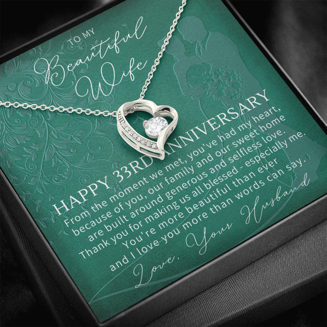 33rd Wedding Anniversary Gift For Wife 33rd Anniversary | Etsy What Is The Gift For 33rd Wedding Anniversary