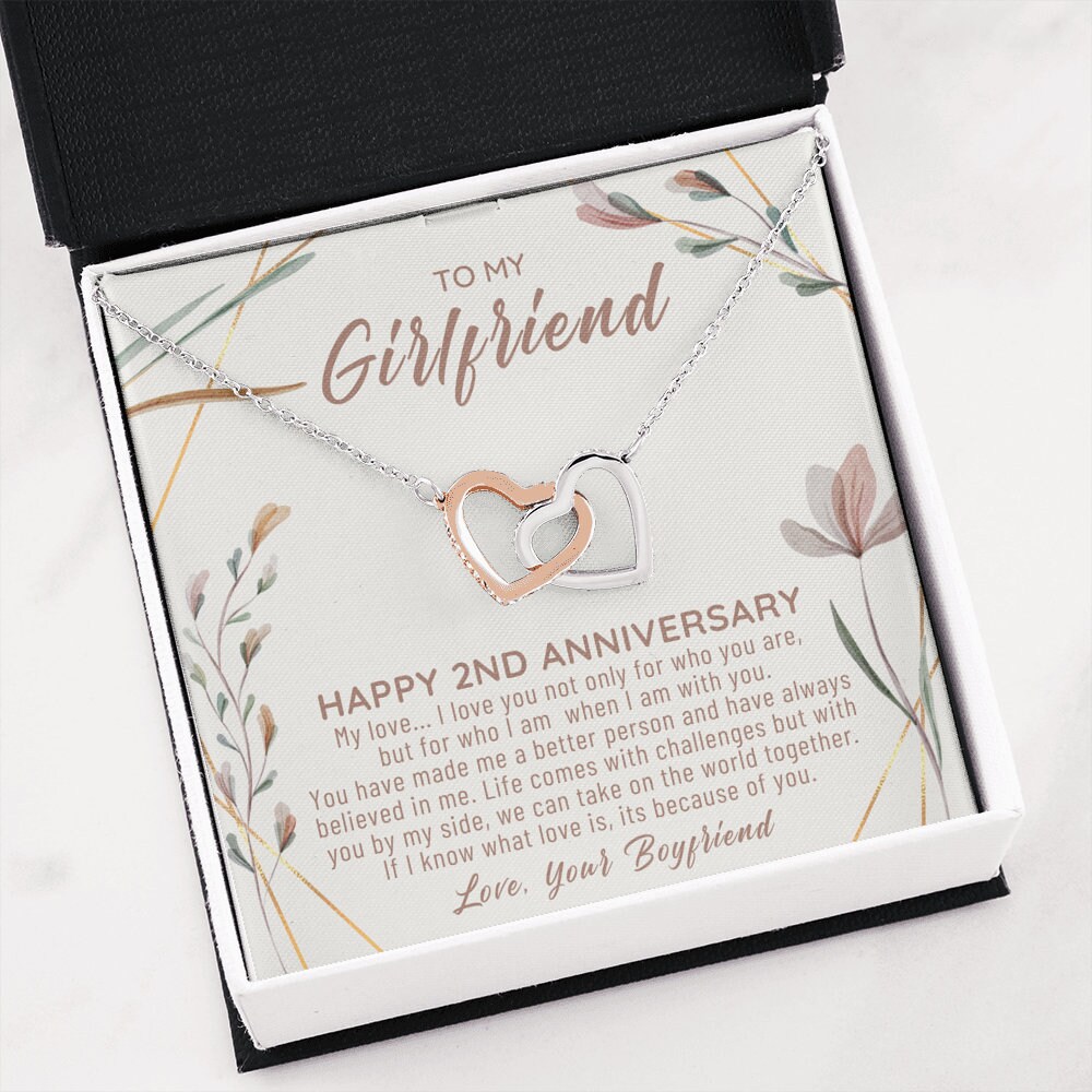 2 Year Anniversary Gifts For Girlfriend Second Anniversary | Etsy
