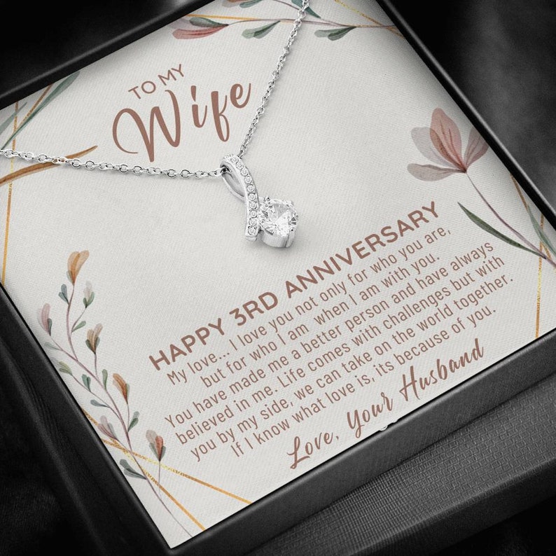 3rd Anniversary Gift For Her 3rd Anniversary Gift For Wife