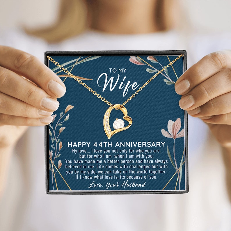 44th Wedding Anniversary Gift For Wife 44th Anniversary Etsy