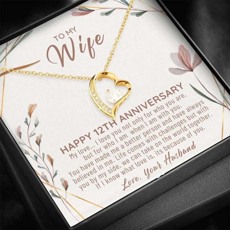 12 Year Anniversary Gift Ideas 12th Anniversary Gift For