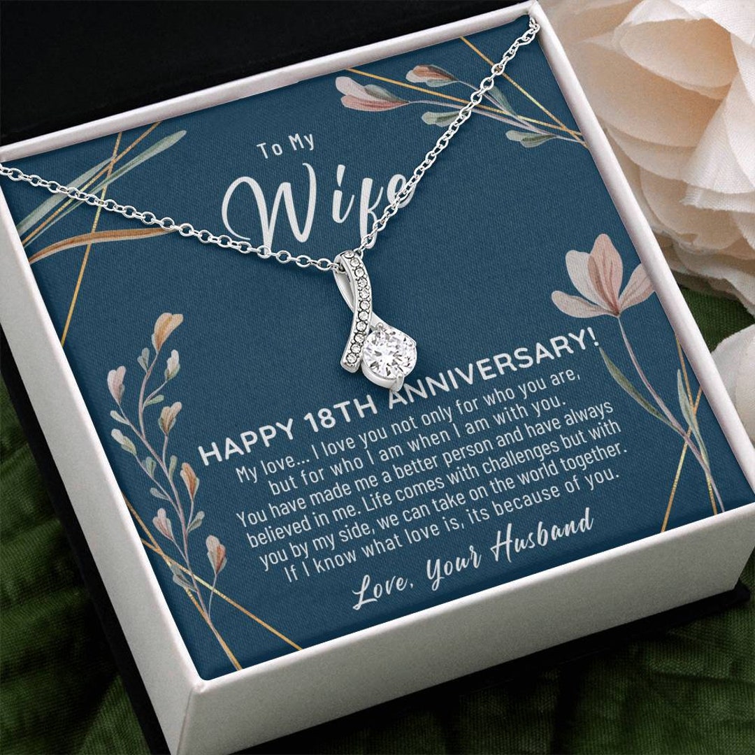 18 Year Anniversary Gift for Wife 18 Year Anniversary Gifts Etsy