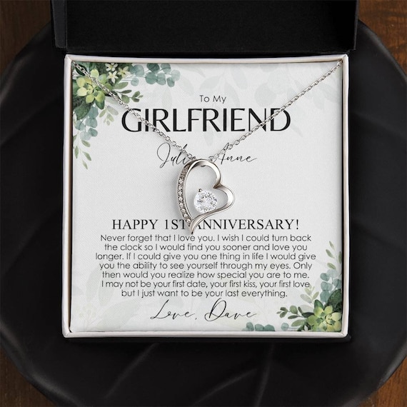 1st Anniversary Gift for Wife 1 Year Wedding Anniversary Necklace