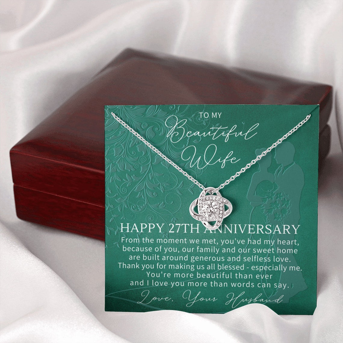 27Th Wedding Anniversary Gift For Wife 27Th Anniversary | Etsy