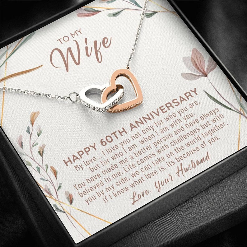 60th Wedding Anniversary T For Wife 60th Anniversary Etsy