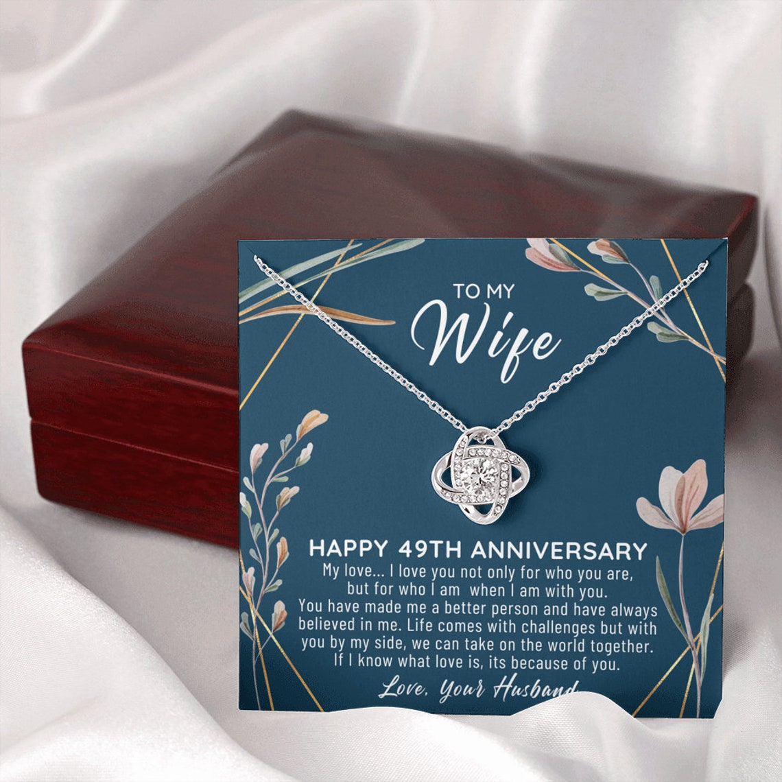 49th Anniversary Gift For Wife 49th Anniversary Gifts 49 Etsy