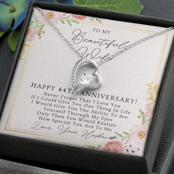 44th Anniversary Gift for Wife 44 Year Wedding Anniversary - Etsy UK