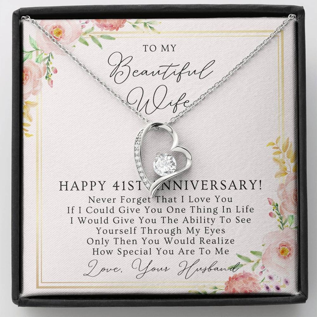 41St Anniversary Gift For Wife 41 Year Wedding Anniversary - Etsy