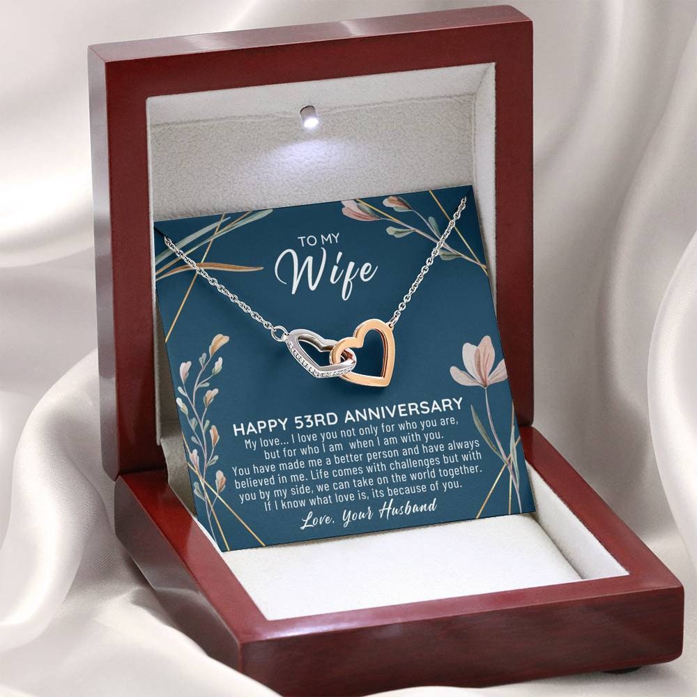 53rd Wedding Anniversary Gift For Wife 53rd Anniversary Etsy