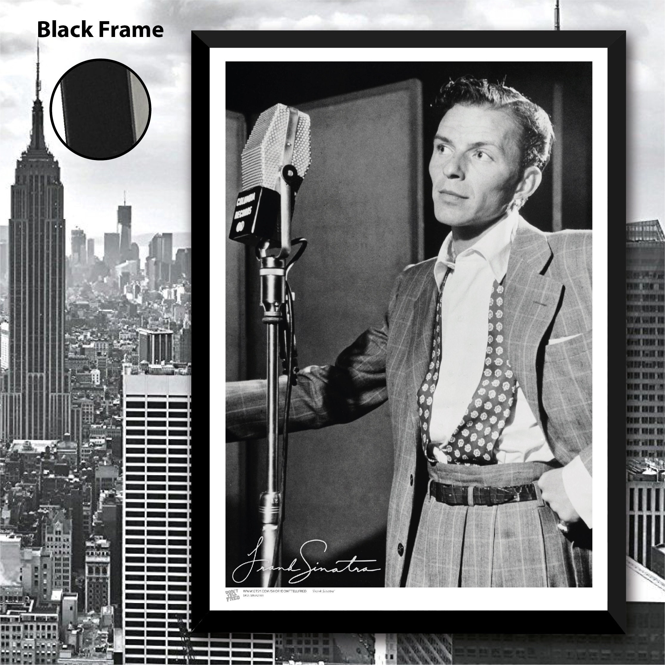 FRANK SINATRA Framed A3 Print Sinatra Photo Frank Sinatra | Etsy